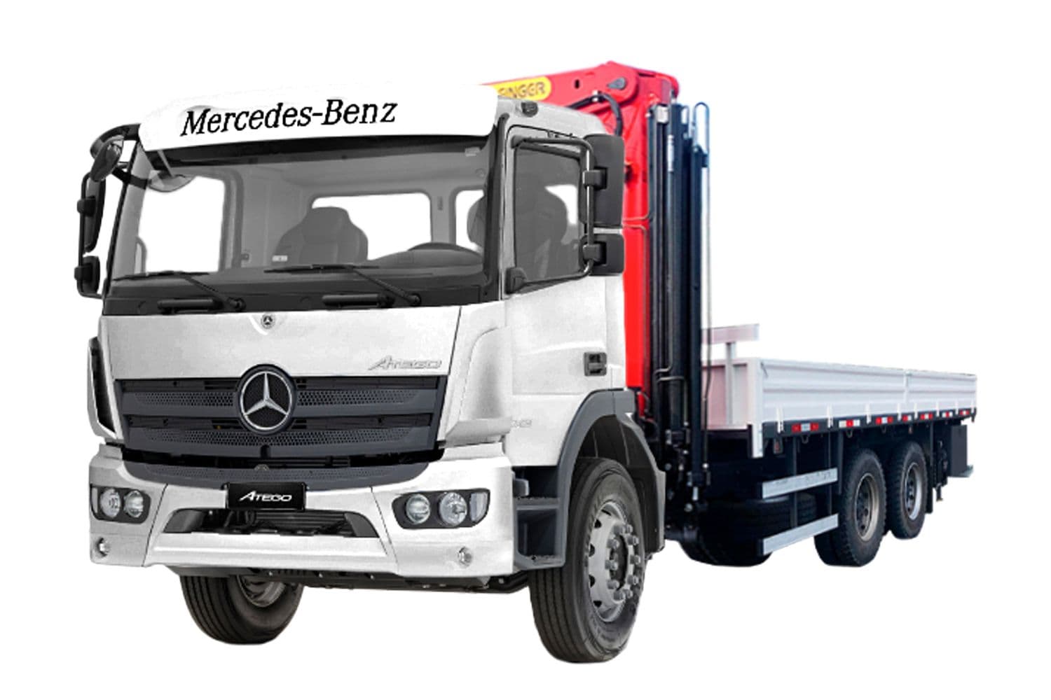 Caminhão MB 2429 6x2 24/25  Guindaste 17 Trave Palfinger