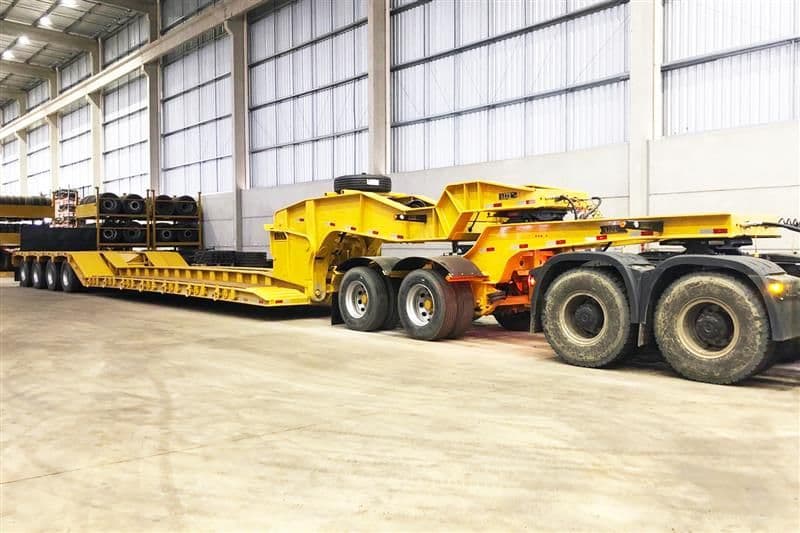 SR Prancha Carrega Tudo Pescoço Removível Dolly 4 Eixos 80 Ton AIZI 25/26